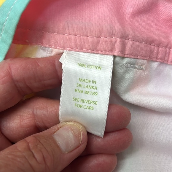 79. Lilly Pulitzer Women's Multicolor Striped Callahan Short, 3” front zip, Sz 2 - Picture 9 of 10